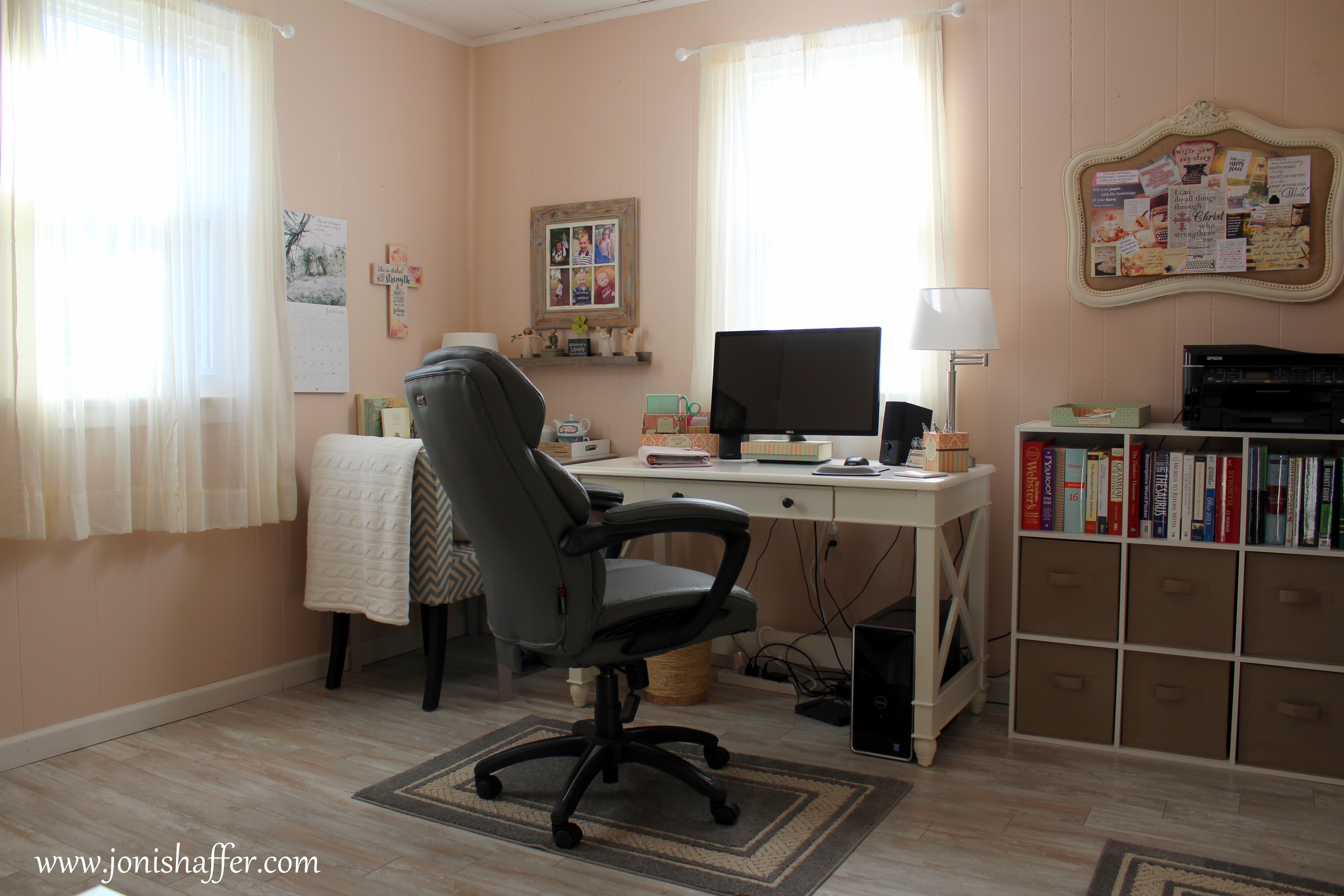 Cottage Style Home Office Makeover Joni Shaffer